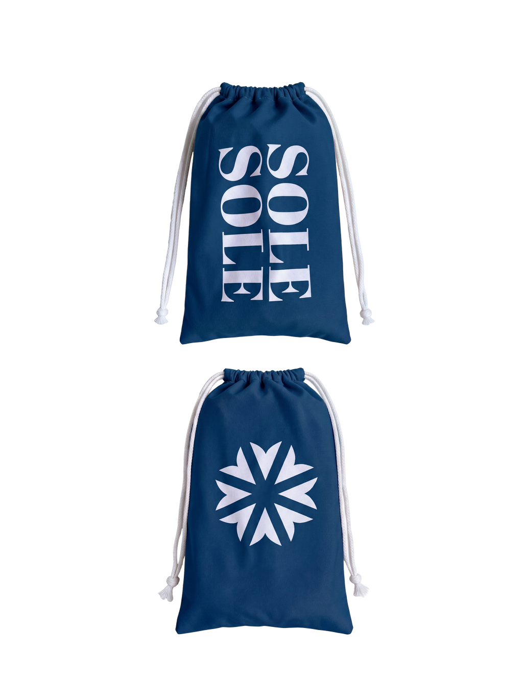 Compact travel bag for the ultra-light, paper-thin Amalfi Travel Towel made from recycled materials