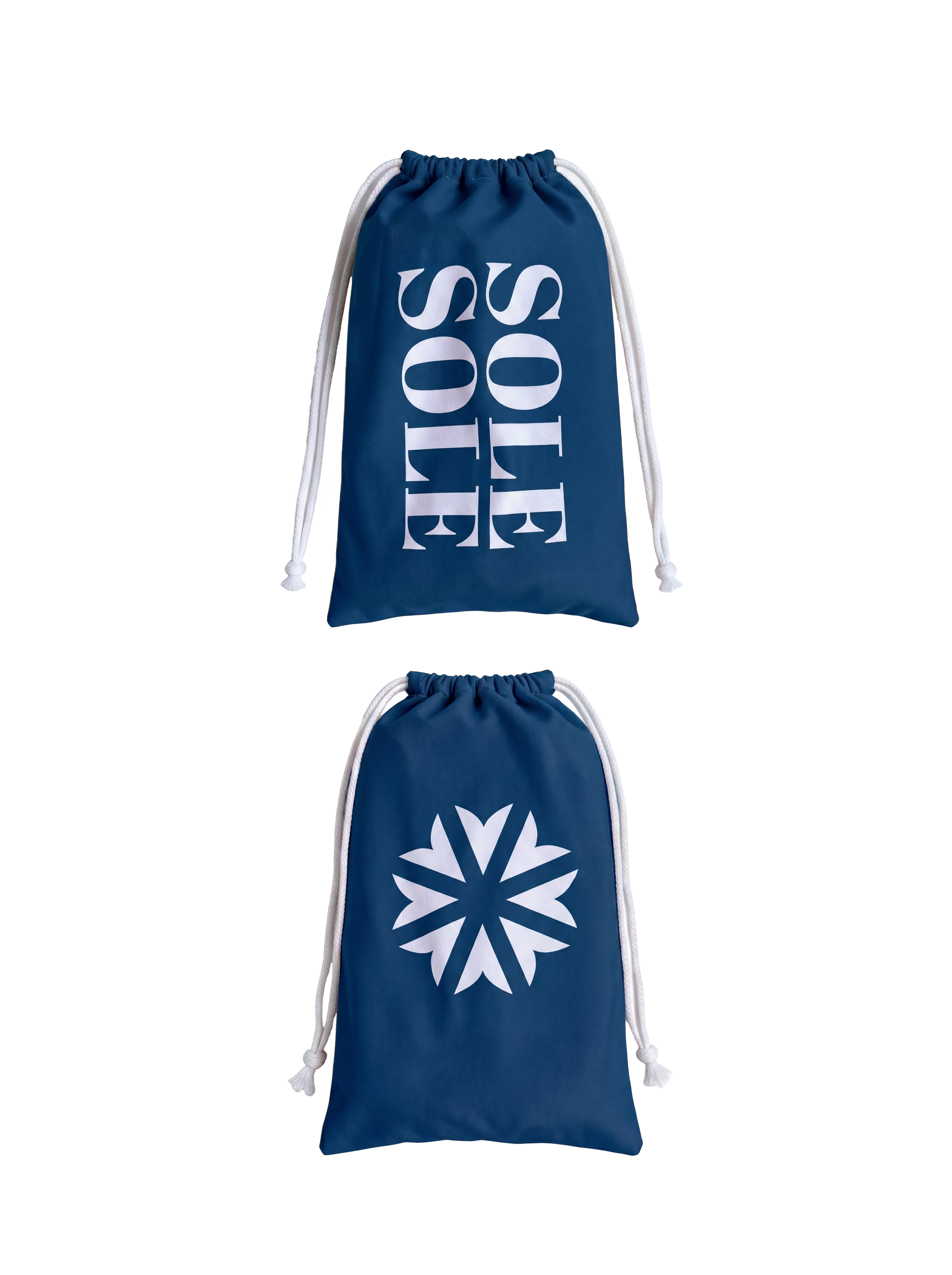 Compact travel bag for the ultra-light, paper-thin Amalfi Travel Towel made from recycled materials