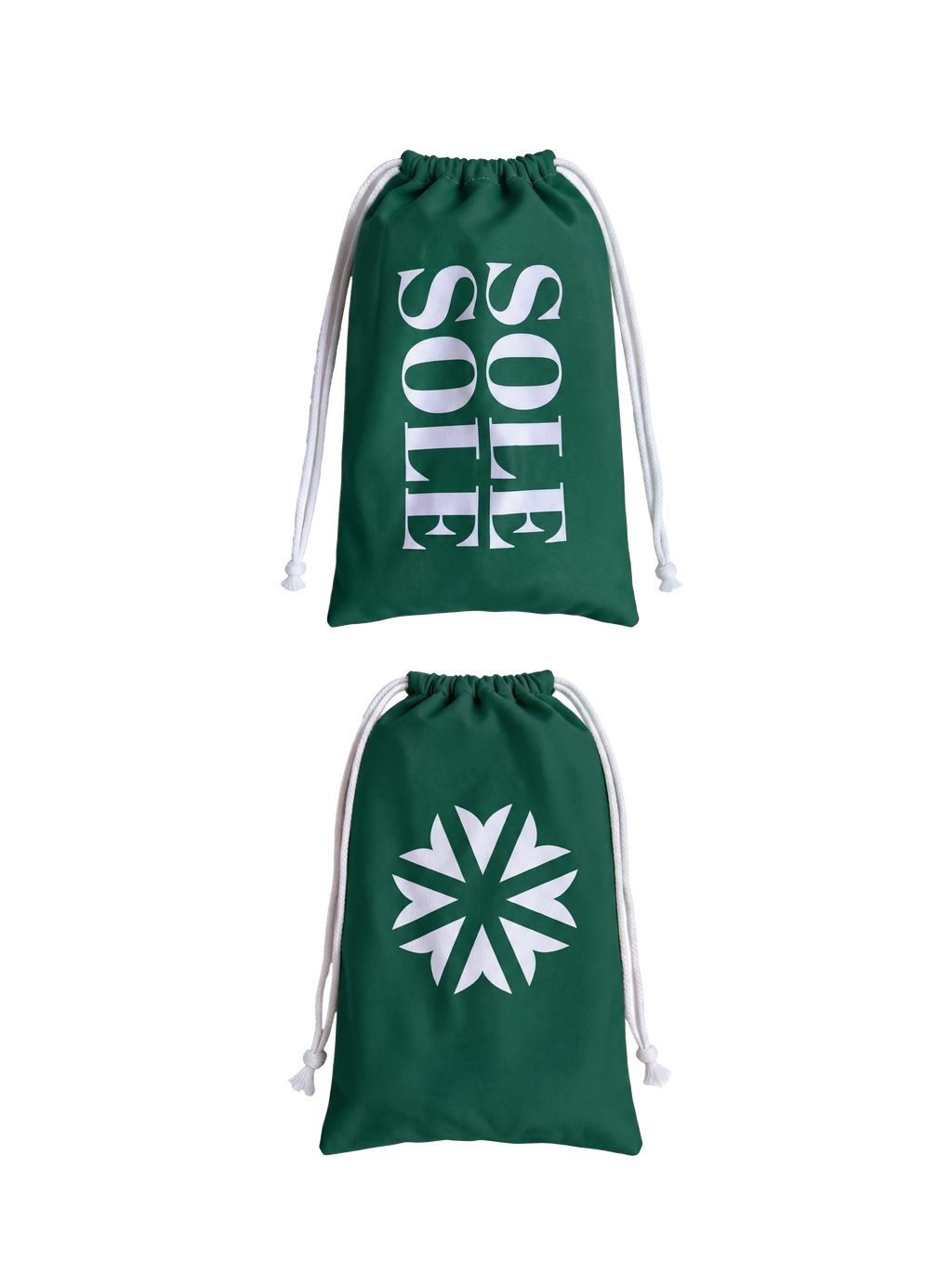 Compact travel bag for the ultra-light, paper-thin Positano Travel Towel made from recycled materials