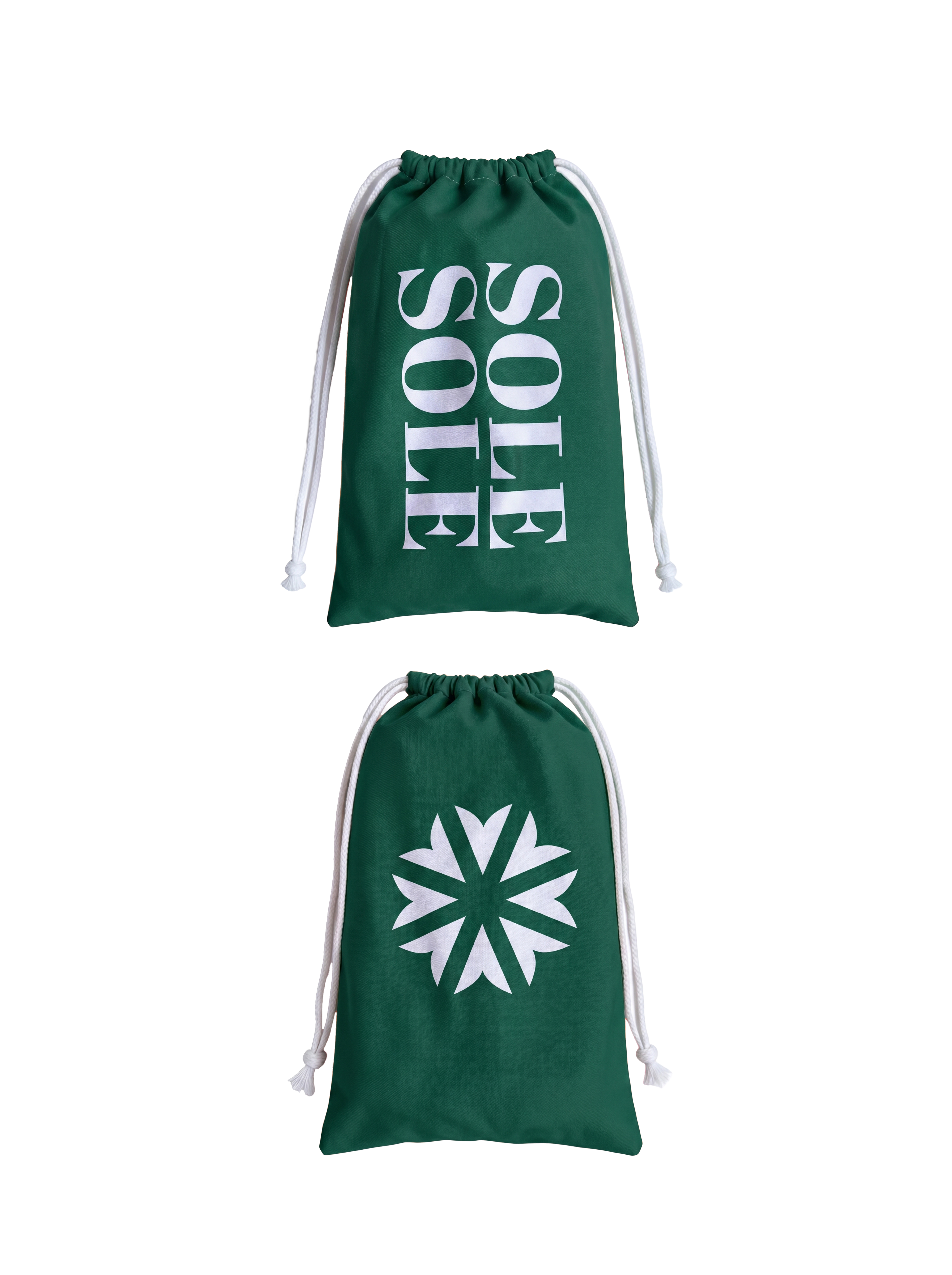 Compact travel bag for the ultra-light, paper-thin Positano Travel Towel made from recycled materials